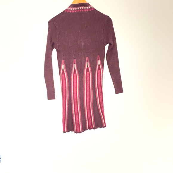 Vintage First Lady by G. W.S. Midi Knit Sweater Womens Small Plum - Picture 2 of 8